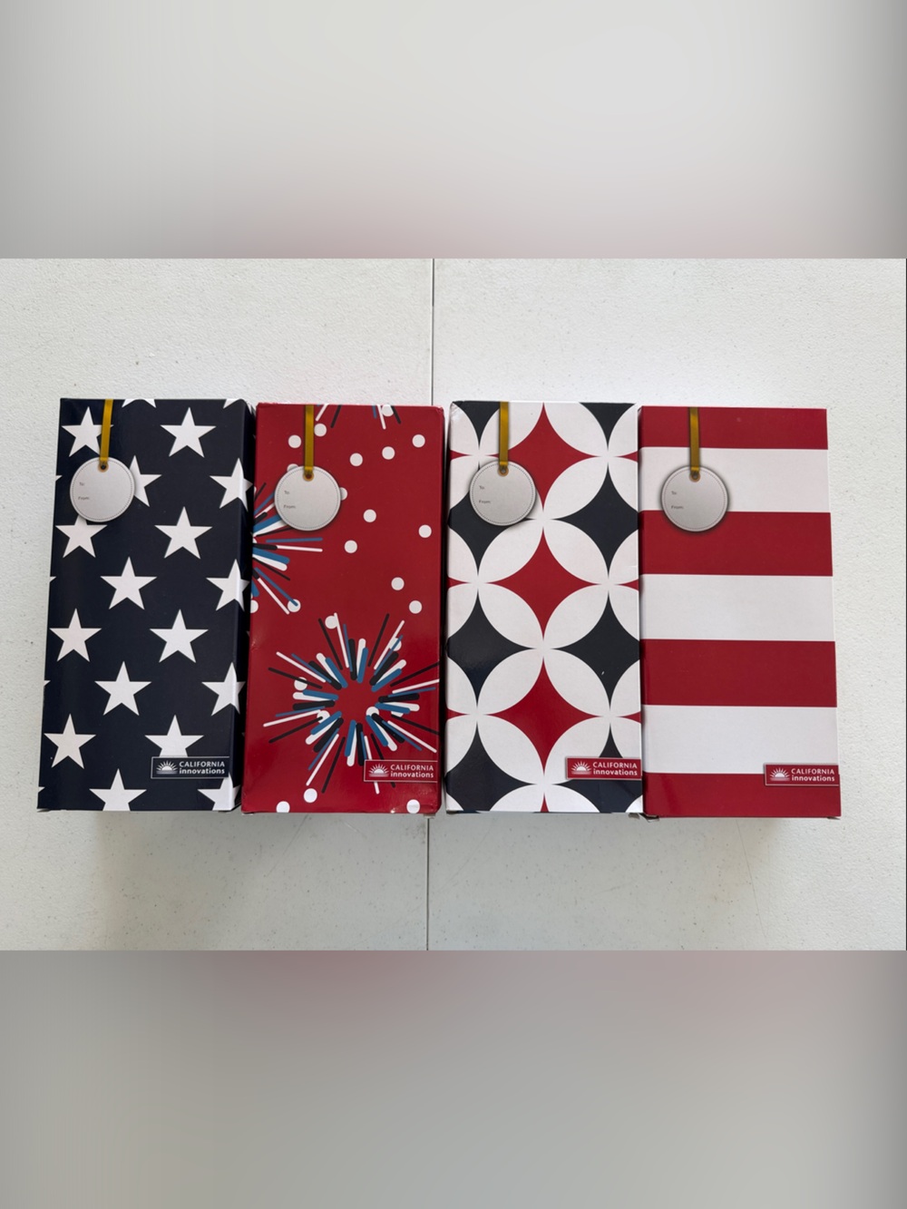 Festive Patriotic Insulated Set - California Innovations - Red, White, Blue
